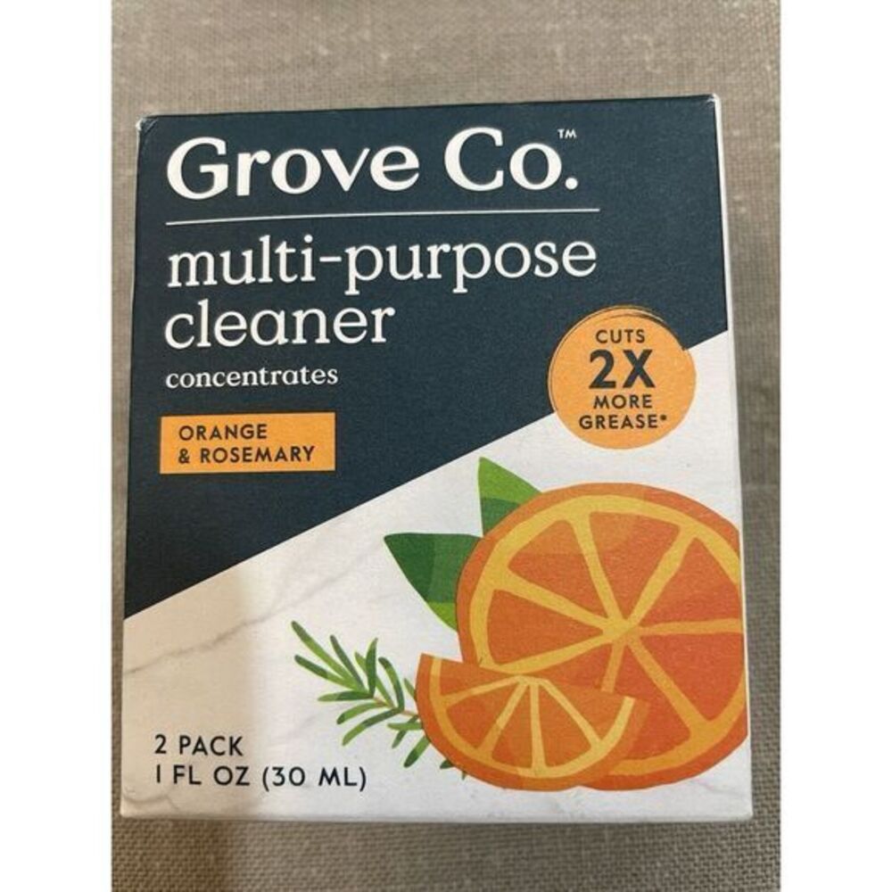 Grove‎ Co Multi-Purpose Cleaner Concentrate, Orange & Rosemary 2pk